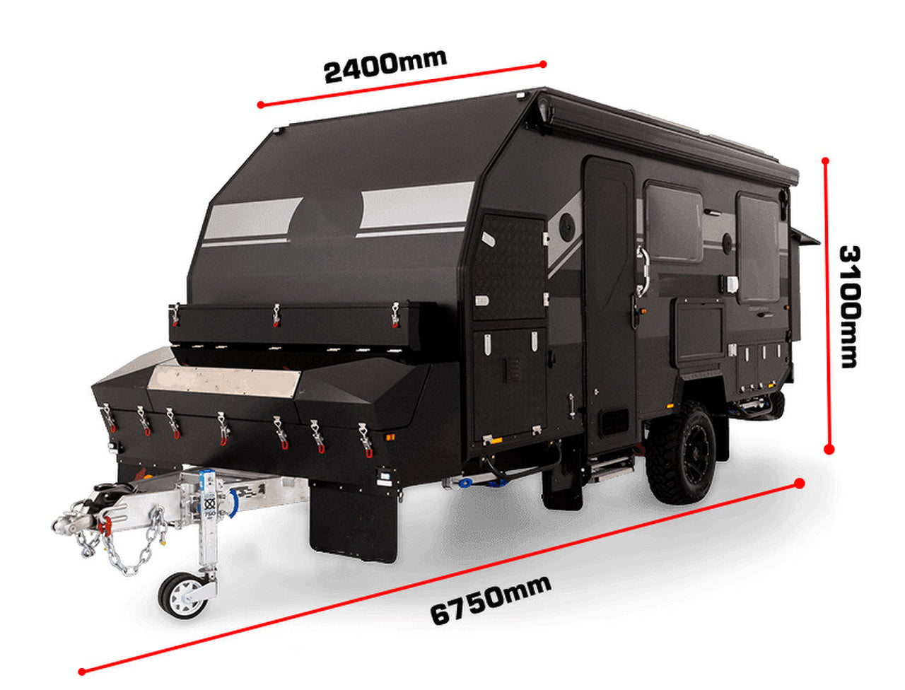 15 FT Hybrid Offroad Caravan-Camper trailer(AS47K)